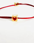 Pomme613 14K Heart Cube Bracelet