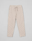 Pajama Pants in Grey & Birch Gingham