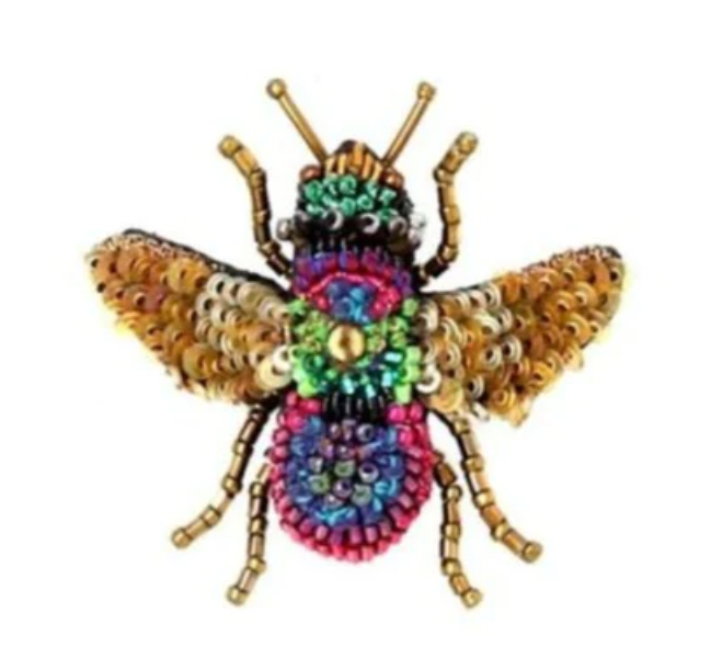 Hand Beaded Brooch