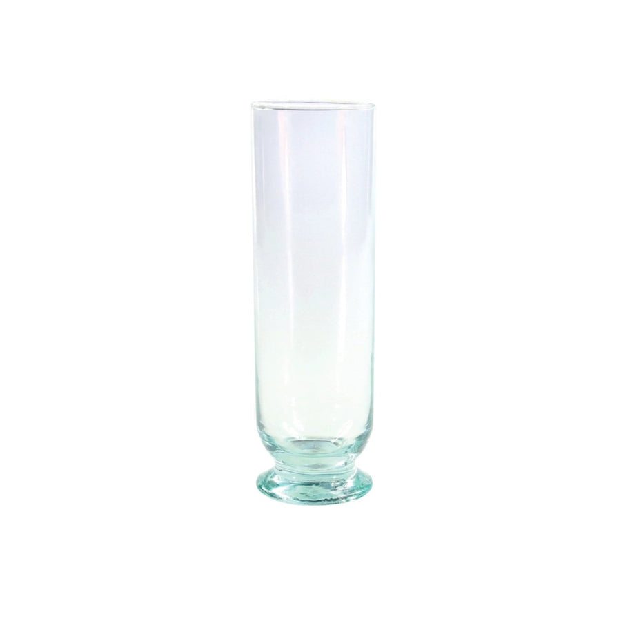 Recycled Glass Footed Champagne