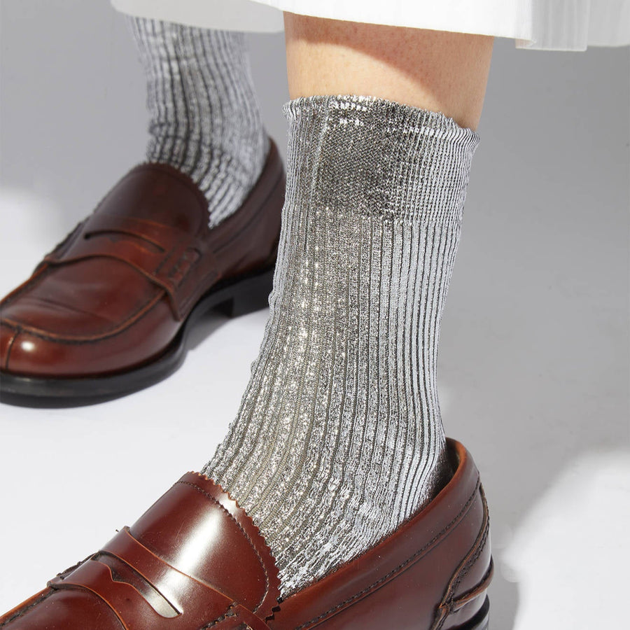 Ribbed Laminate Socks