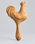 Organic Wooden Rattle Rooster