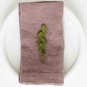 Rose Linen Napkins Set of 4