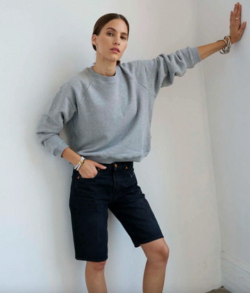 Jamie Haller Daily Sweatshirt in Heather Grey
