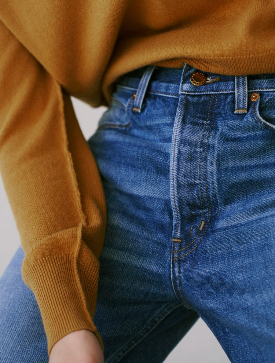 Jamie Haller Slouch Jeans in Deep Blue