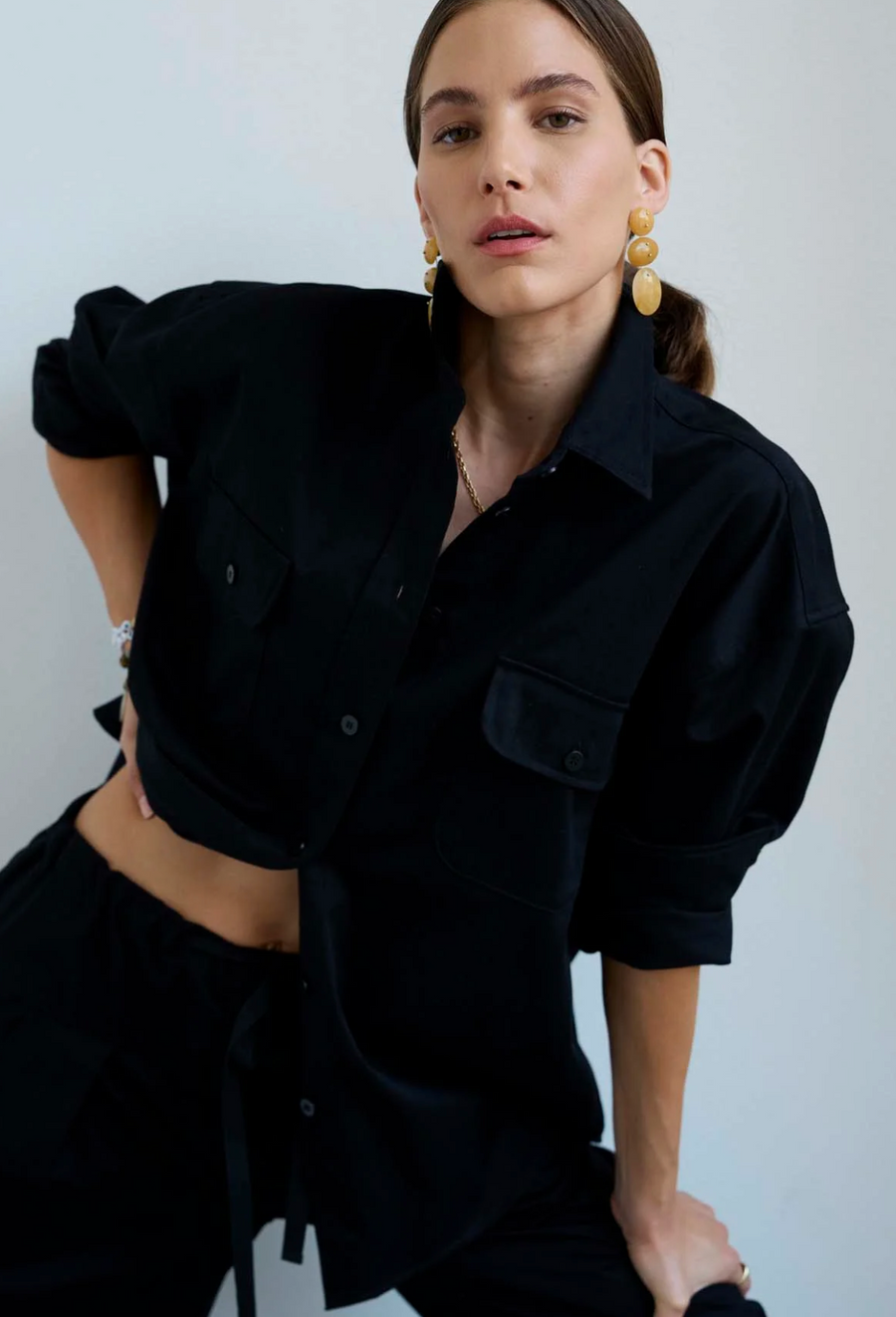 Jamie Haller Weekend Shirt in Black