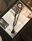 Onyx Tassel Necklace
