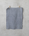 Linen Tea Towel Navy Antico Melange Black White