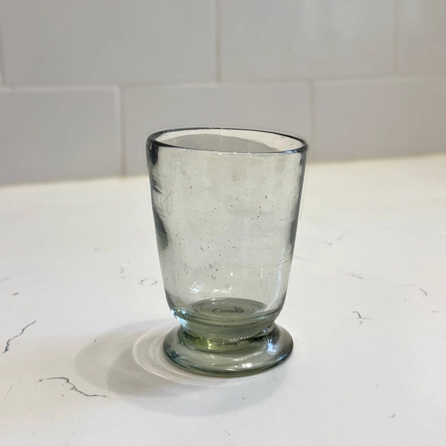 Short Handblown Wine Glass