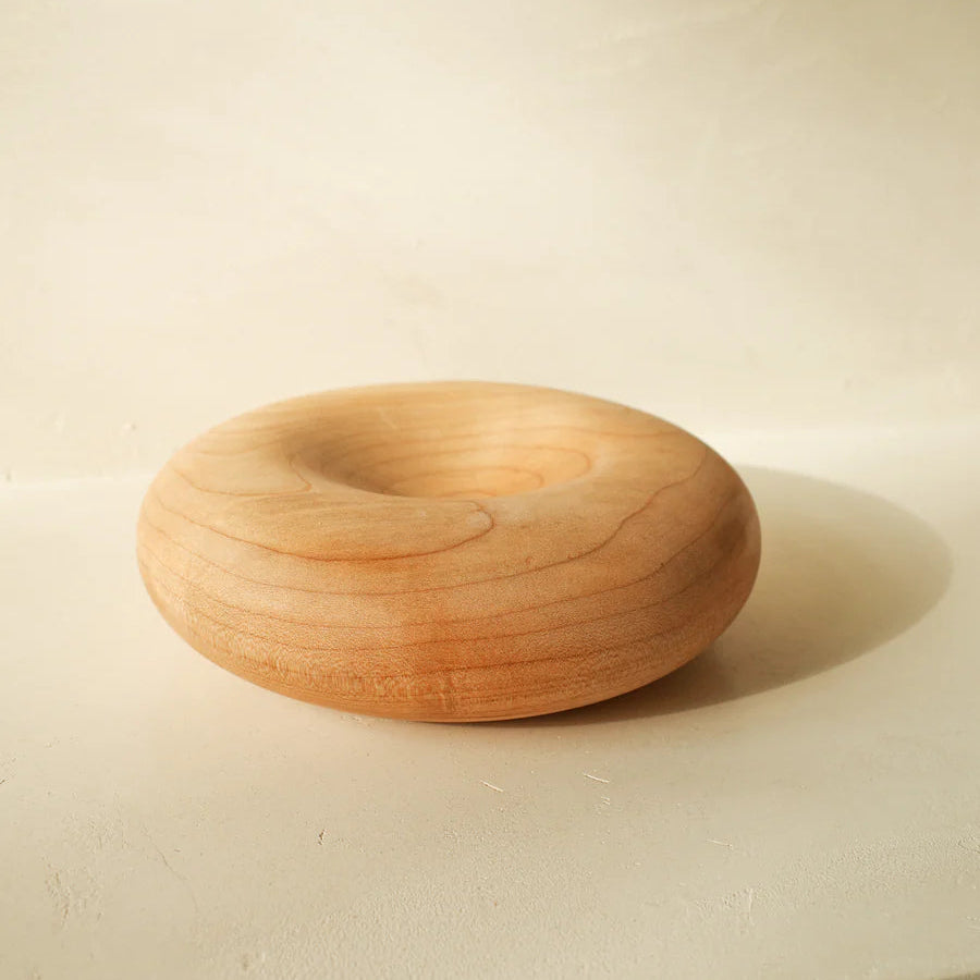 Small Donut Bowl in Maple