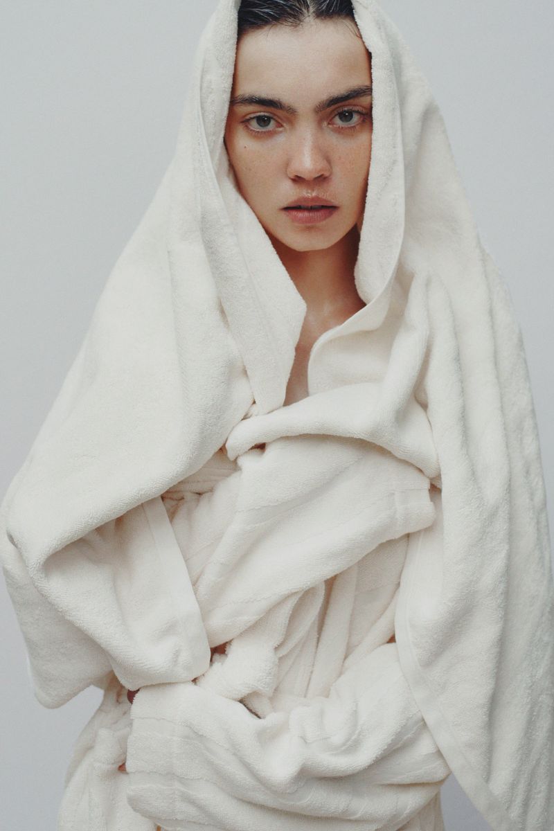 St. Clair Bath Towel in Ivory