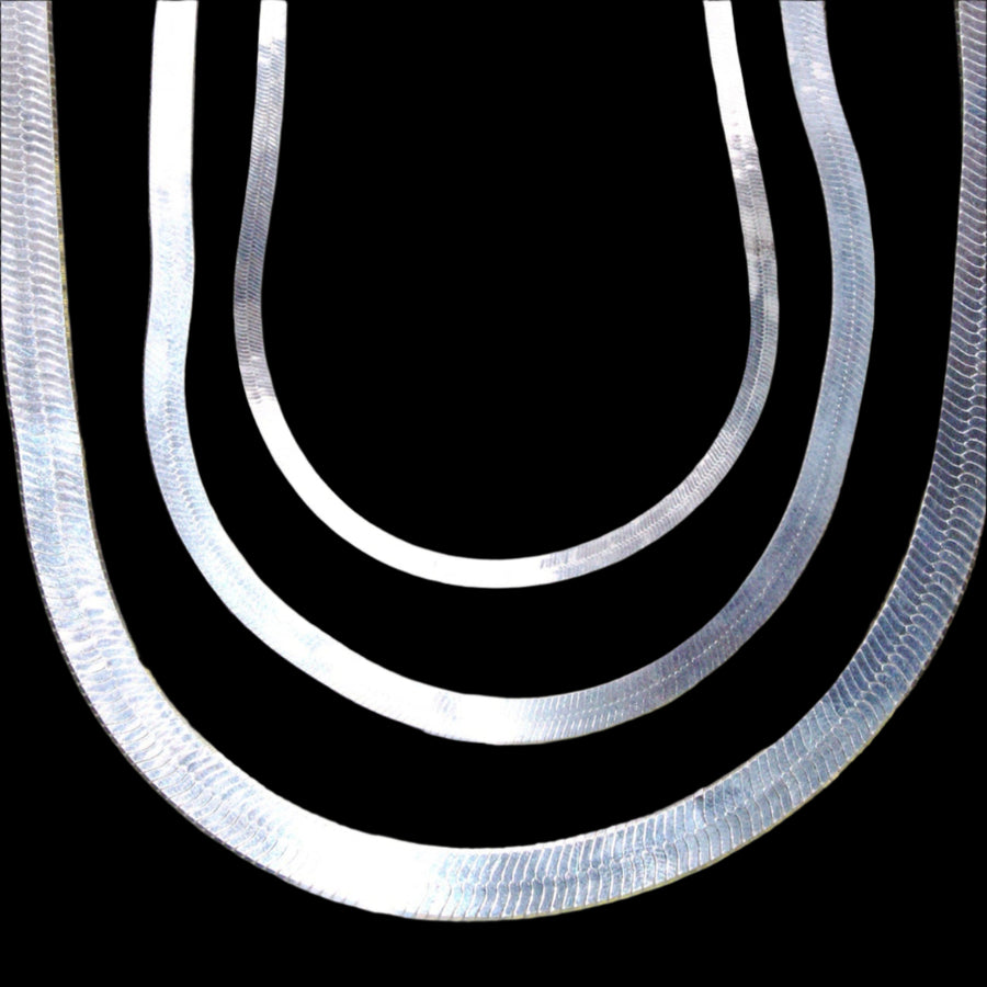 Sterling Silver Wheat and Herringbone Chain - 18"