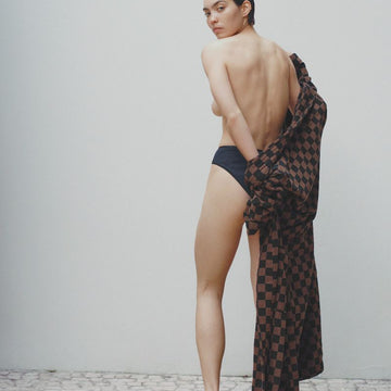 Sulis Robe in Tabac & Noir