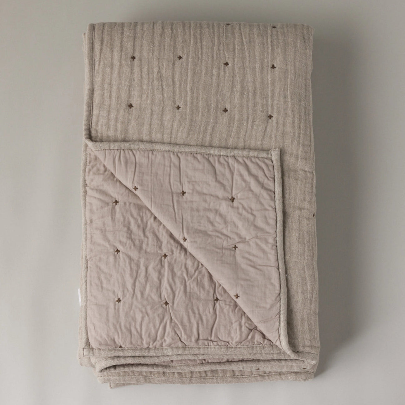 Tack Stitch Throw in Natural 96