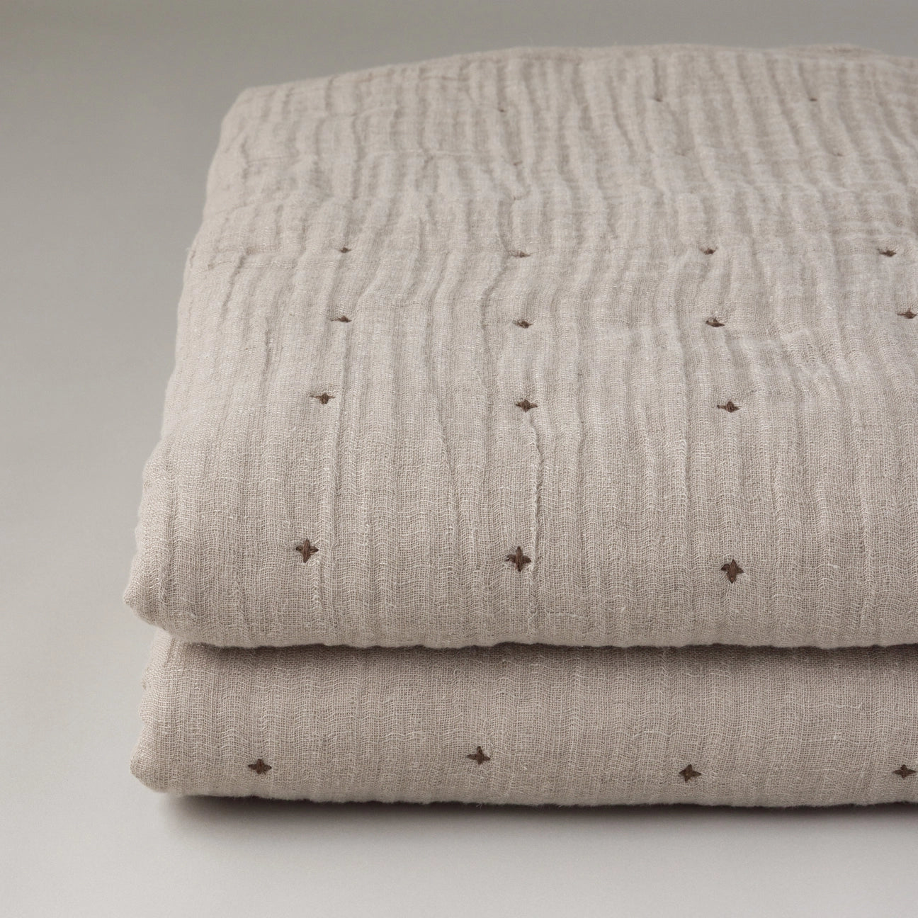 Tack Stitch Throw in Natural 96