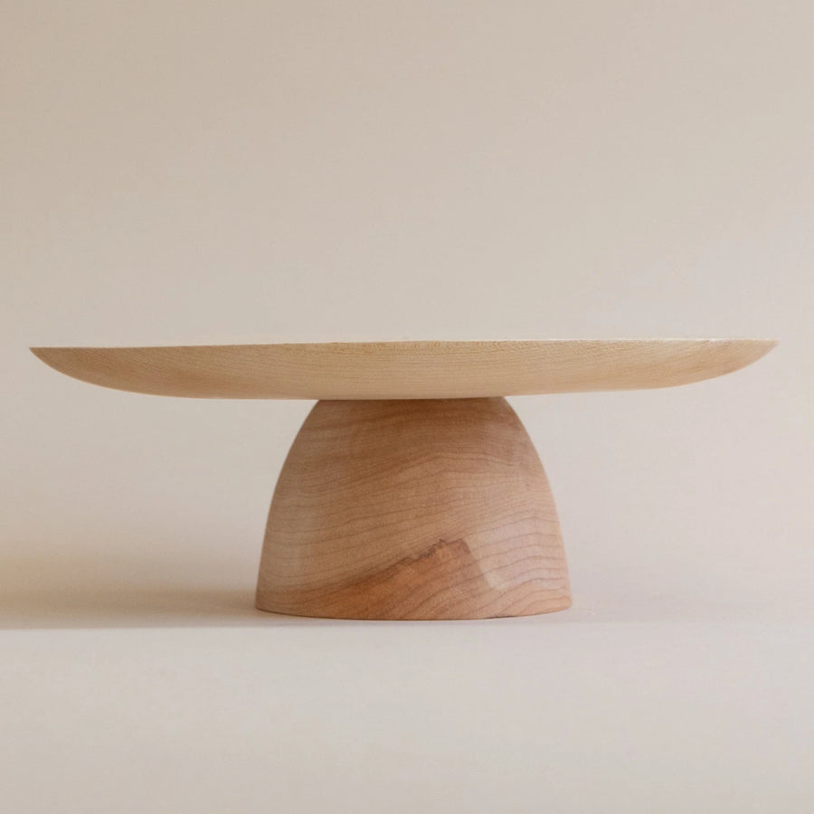 Tall Cake Stand in Maple