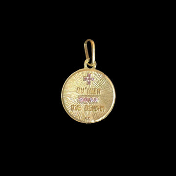 VIntage A. Augis Charm with Pink Sapphires