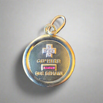VIntage A. Augis diamond ruby charm