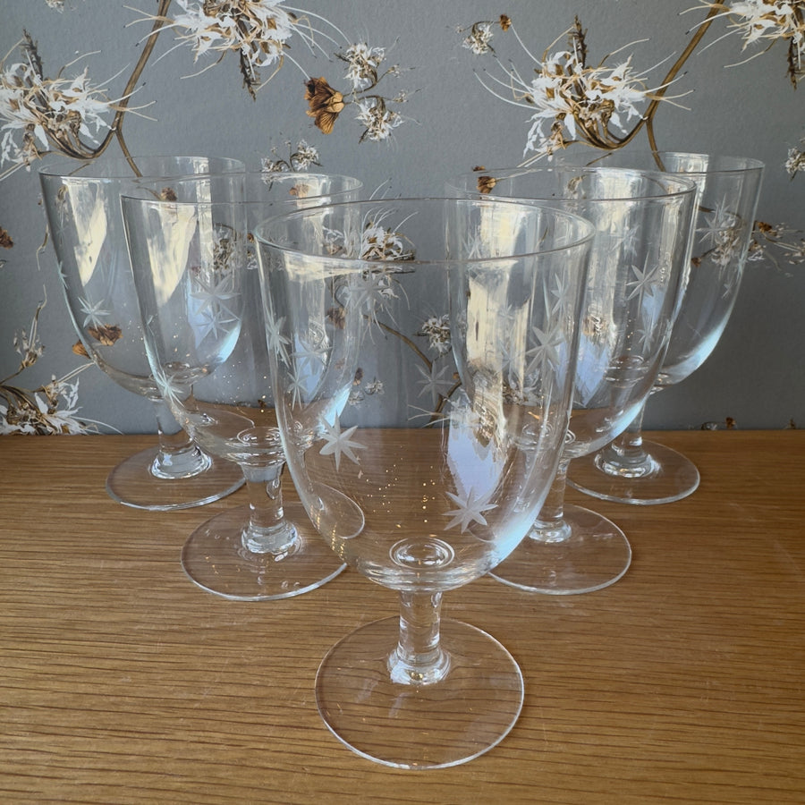 VIntage Starbust Glass
