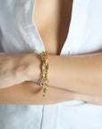 Vintage14KMixedLinkBracelet
