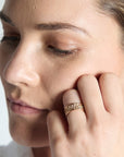 VintageFrenchGoldBraidedBandRing