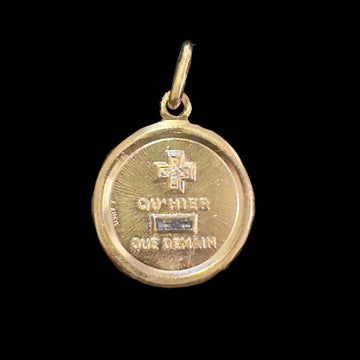 Vintage A. Augis Charm with Blue Sapphire