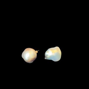 Vintage Baroque Grey/Black Pearl Earrings