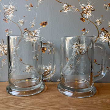 Vintage Clipper Ship Beer Mugs