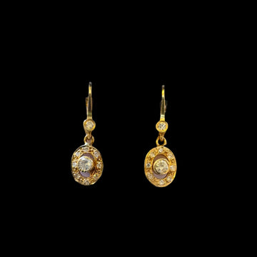 Vintage Drop Diamond Earrings