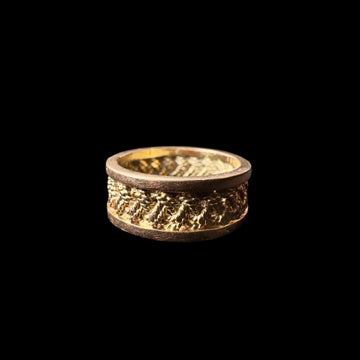 Vintage French Gold Braided Ring