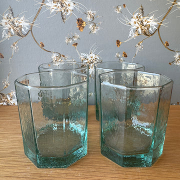 Vintage Octagonal Cocktail Glasses