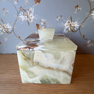 Vintage Onyx Lidded Box