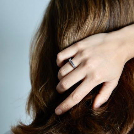 Vintage Platinum Baguette Diamond Ring