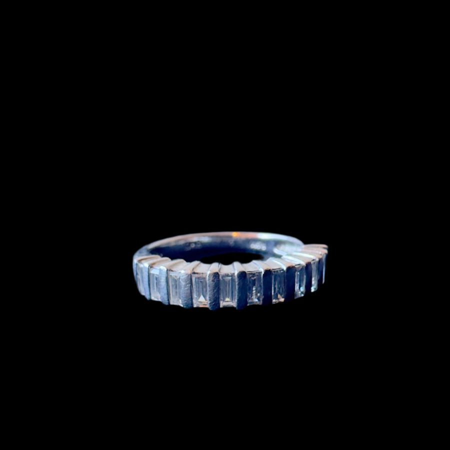 Vintage Platinum Baguette Diamond Ring