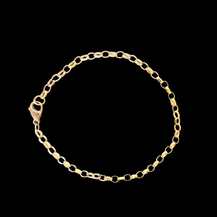 Vintage Rose Gold Rolo Link Bracelet