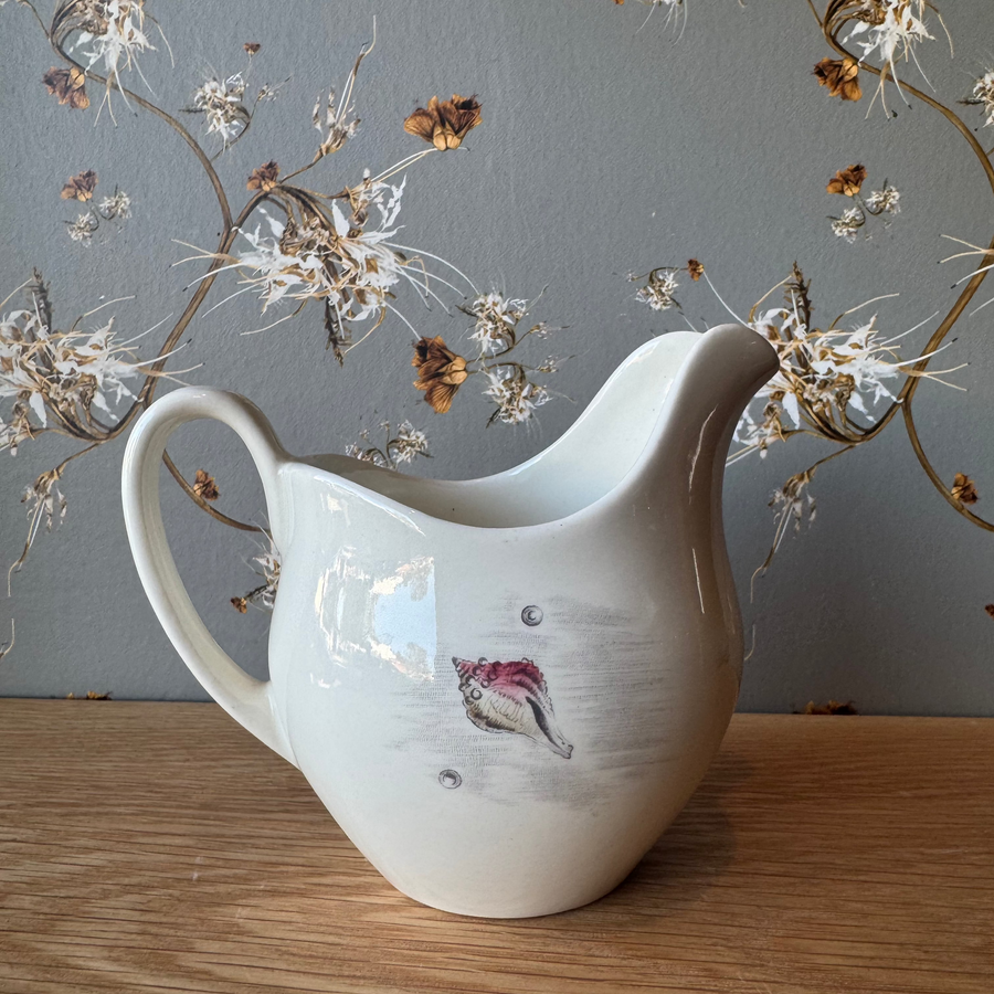 Vintage Seashell Pitcher