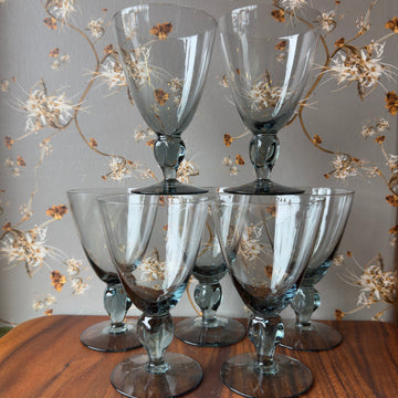 Vintage Slate Wine Glasses