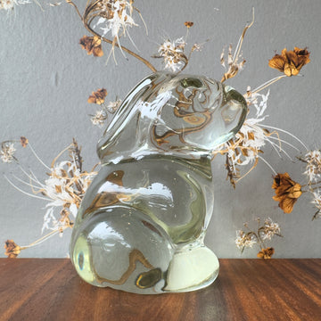 Vintage Standing Glass Bunny