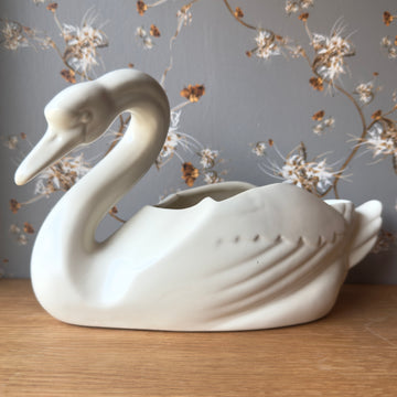 Vintage Swan Planter