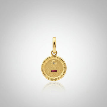 Vintage Tiny Round A. Augis Charm