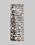 Wide Tooth Comb Blue Horn