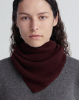 XL Fionn Cashmere Foulard in Burgundy