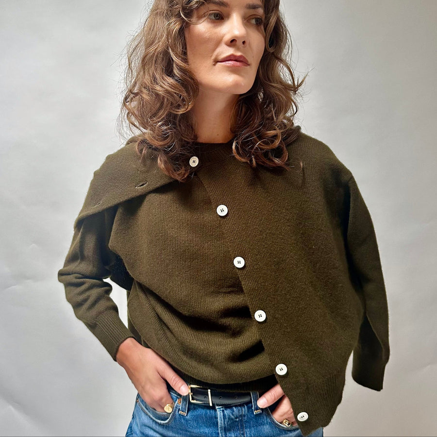 and daughter sweater military 