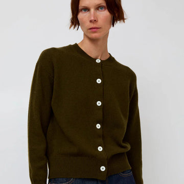 Ada Cardigan in Military Green