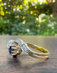 antique french sapphire diamond moi toi ring side 2