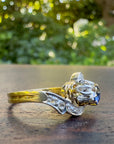 antique french sapphire diamond moi toi ring side