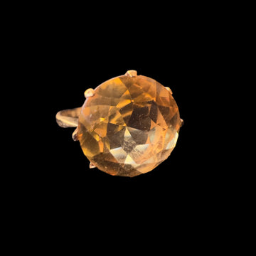 antique citrine sweetheart ring