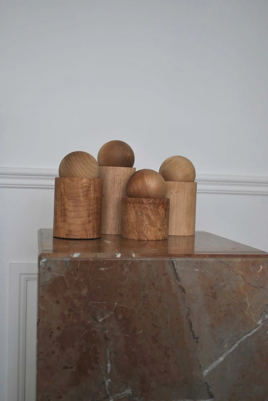 Wood Pot & Ball Lid