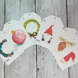 Handmade Christmas Gift Tags/Set of 6