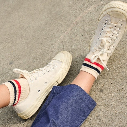 escuyer Striped Ankle Socks